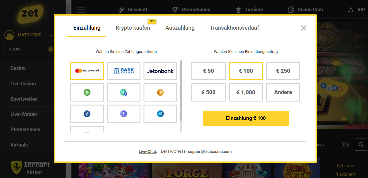 Zet-Casino-Deposit