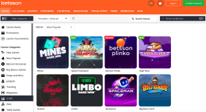 betsson casino aviator