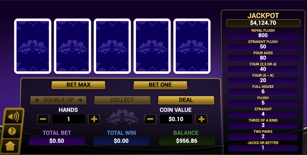 video poker AU