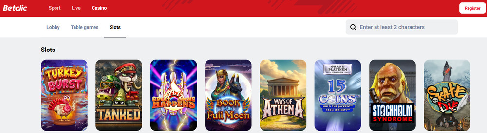 asinos en ligne avec dépôt minimum de 1 euro - betclic