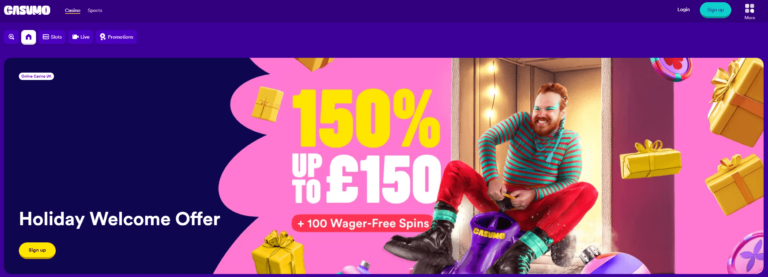 Casumo homepage
