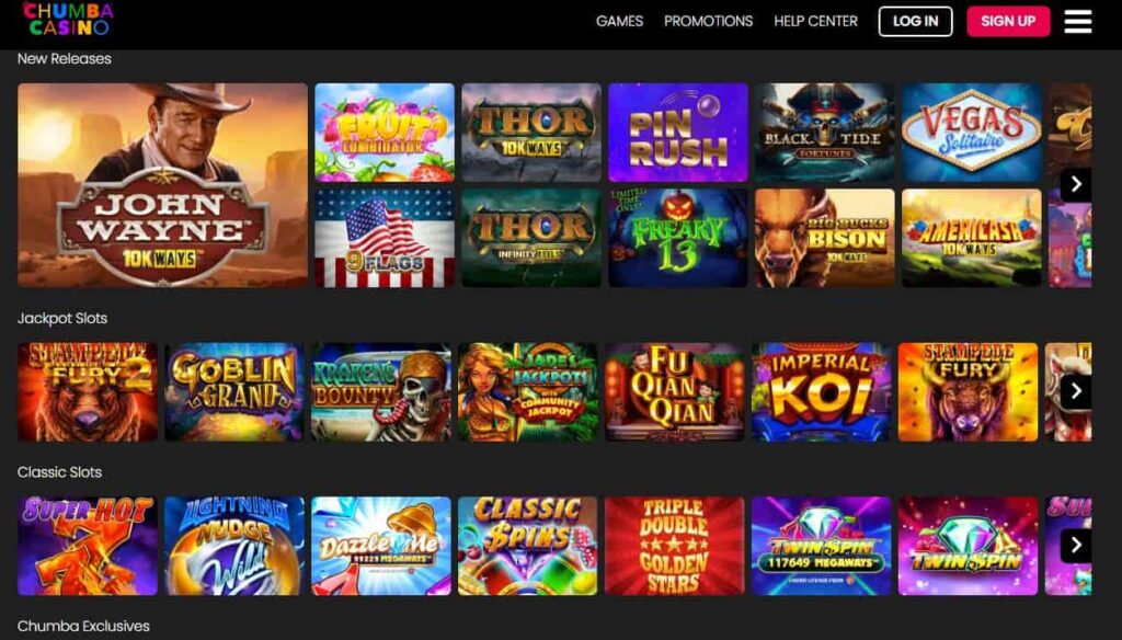 Chumba social casino