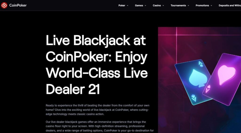 coinpoker blackjack