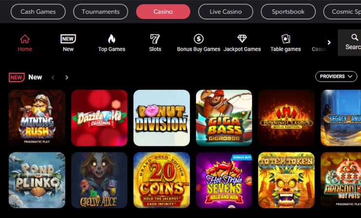 casino games available at CoinPoker