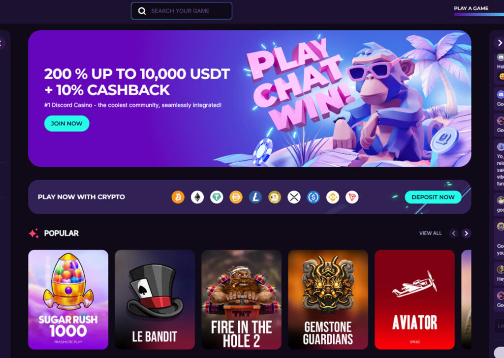 discasino welcome bonus and games
