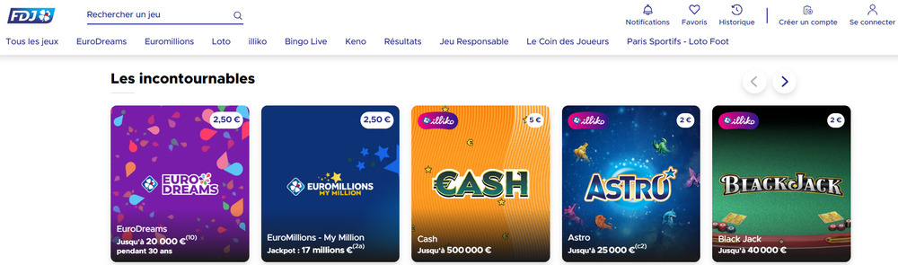 fdj casino depot min 1 euro