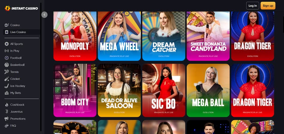 instant casino games