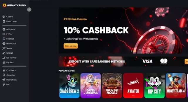 instant casino kasiino boonused