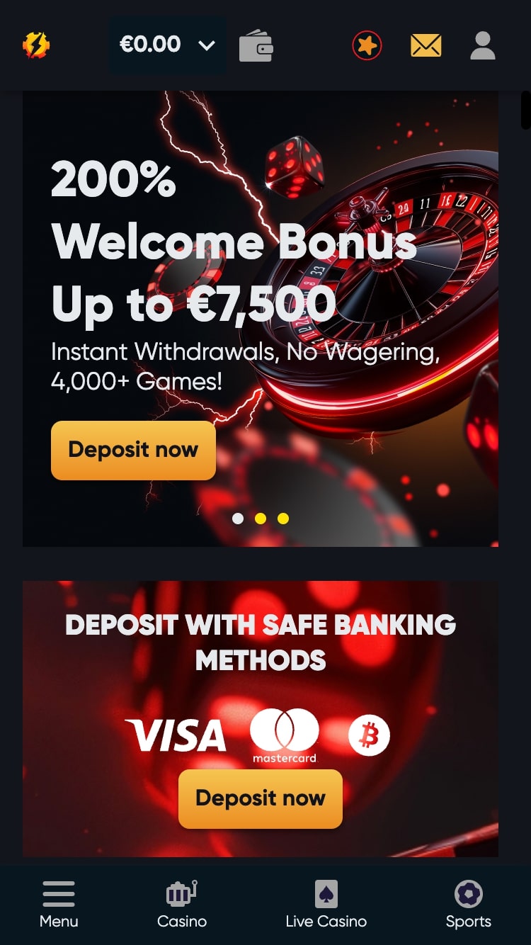 instant casino bonus