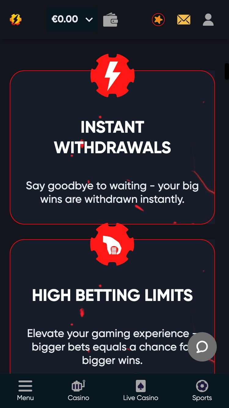 instant casino games software providers menu