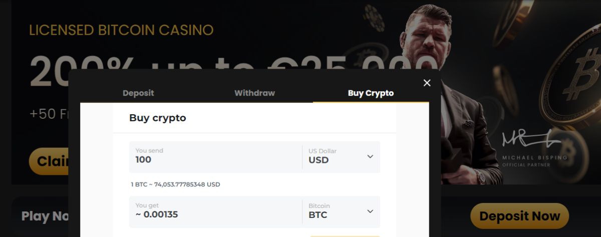 first deposit at Lucky Block