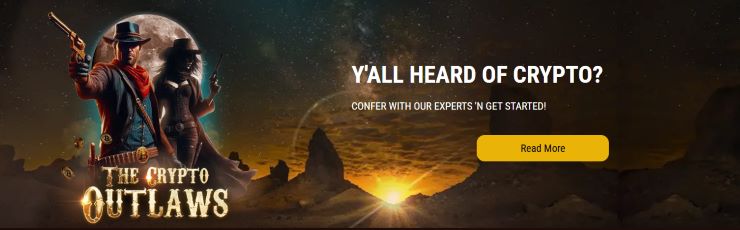 Lucky Creek accepts crypto payments
