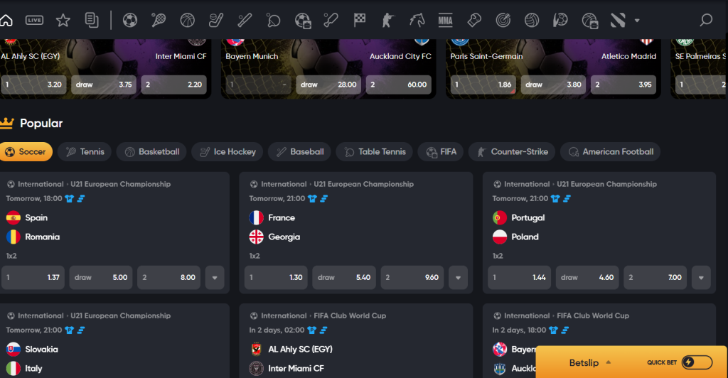 Sázení na Instant casino