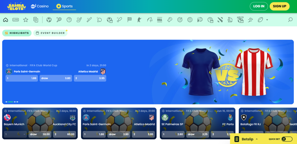 Sázková kancelář Samba Slots