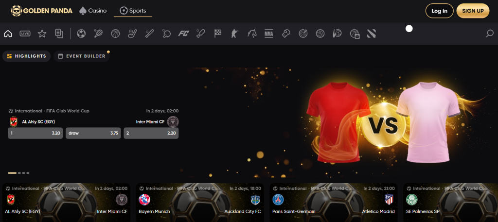Online sázení na Golden Panda