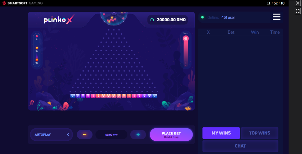 Hra Plinko