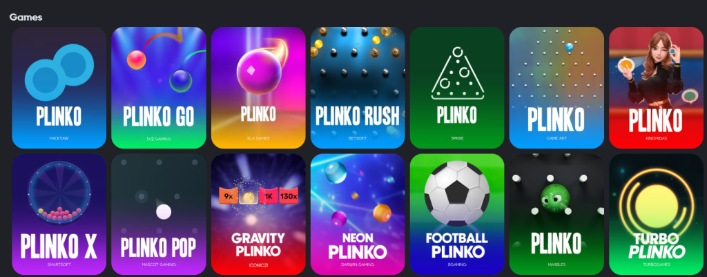 Plinko na Instant casino