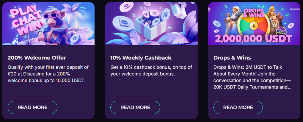 Bonus ke vkladu na DisCasino