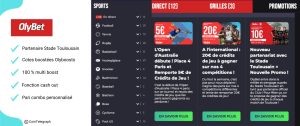 offre bienvenue paris sportif - olybet 