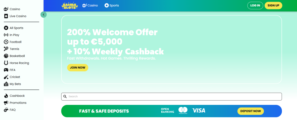 samba slots casino zonder cruks