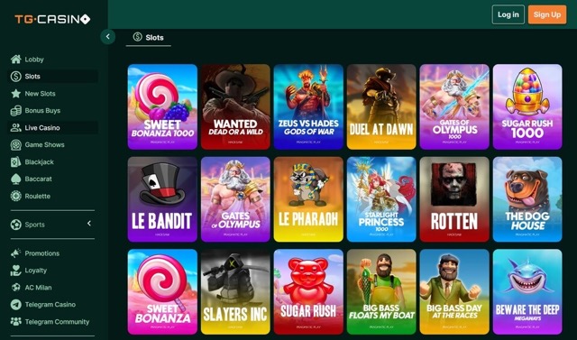 slotimängud TG casino