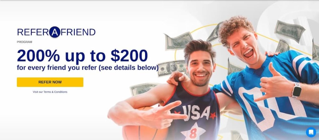 Referral bonus at sportsbetting.ag.