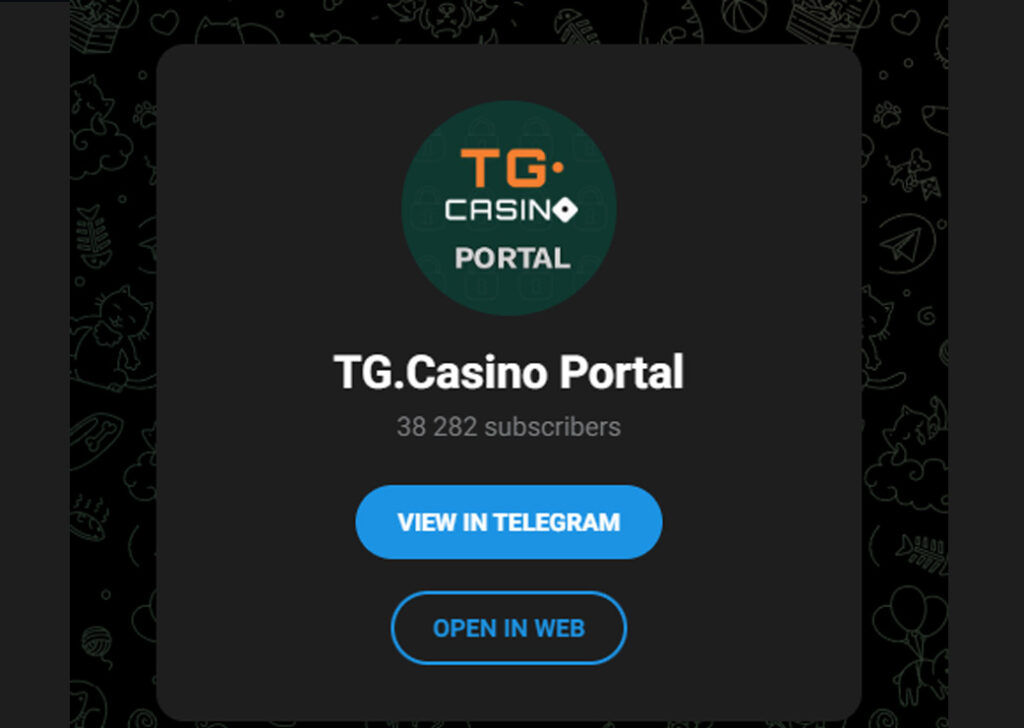 tg casino telegram casino community