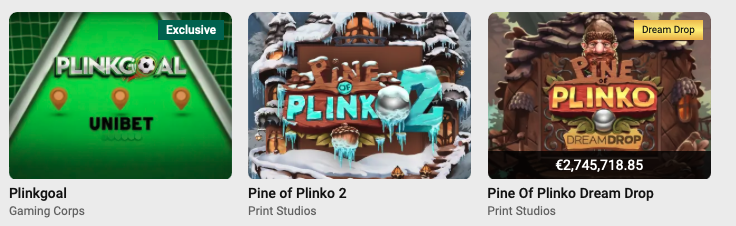 unibet plinko casino