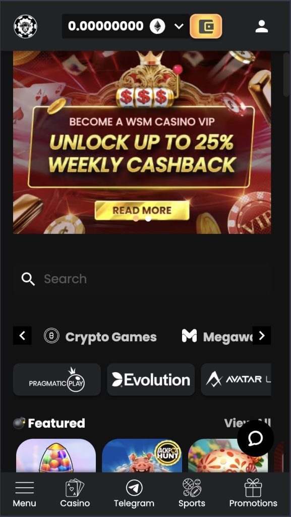 WSM Casino's - Awesome Combination of Plinko Games and Sports Betting