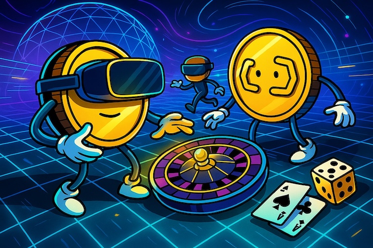 a snapshot of 3d words at metaverse casinos