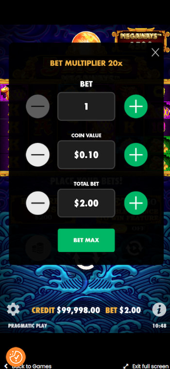 5-Lions-Slot-Betting-Options-Mobile