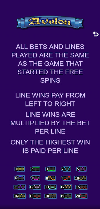 Avalon Slot Payout Features Mobile