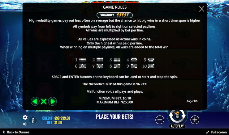 Big Bass Bonanza RTP Desktop
