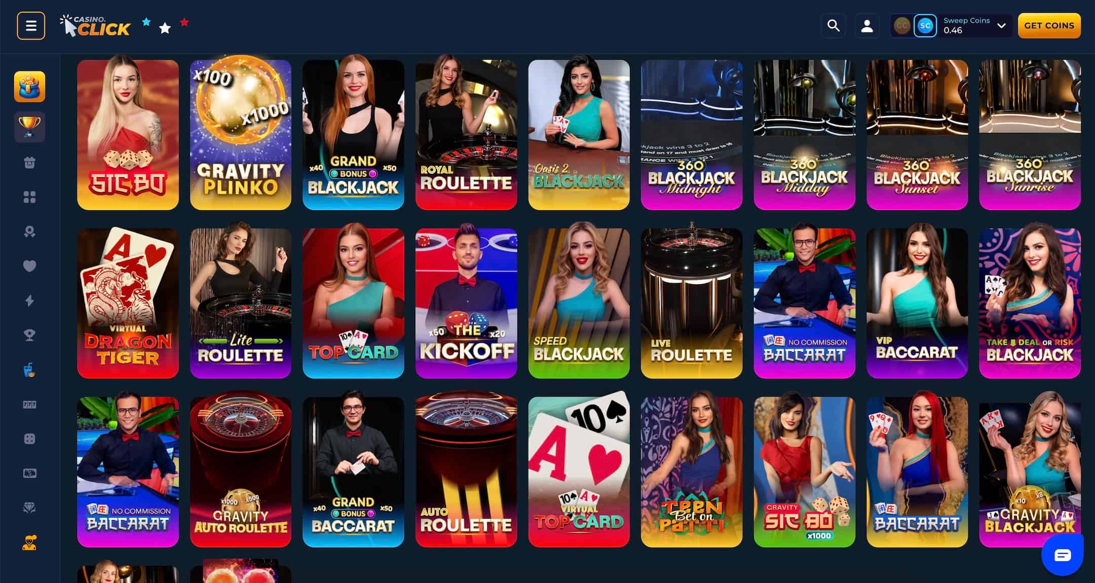 Casino.Click Live Dealer Games