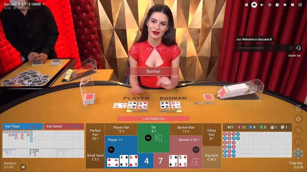 Cấu trúc bàn chơi Baccarat tại các nhà cái