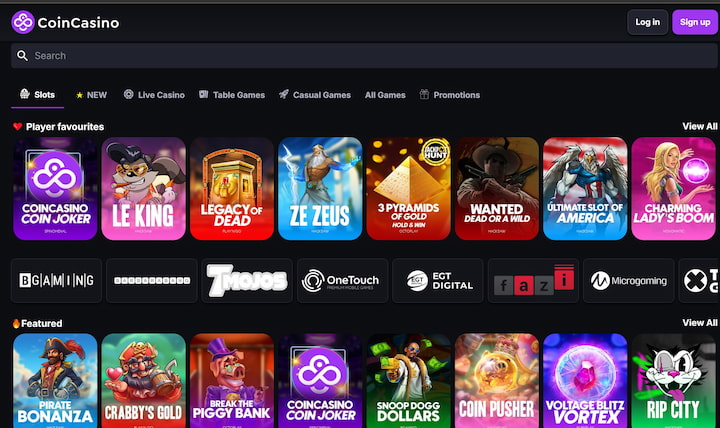 coincasino uae games 