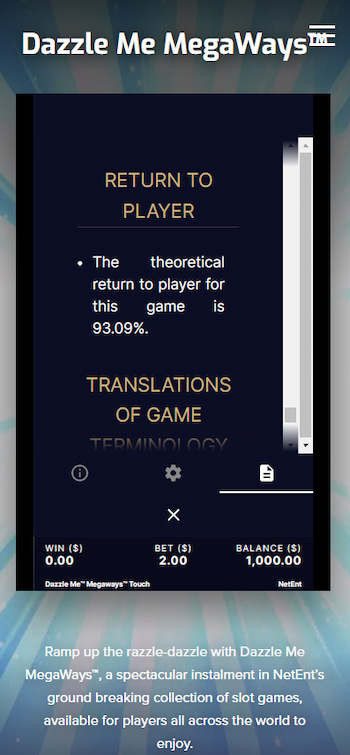 Dazzle Me RTP Mobile