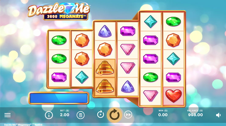 Dazzle Me Slots Game Screen Desktop