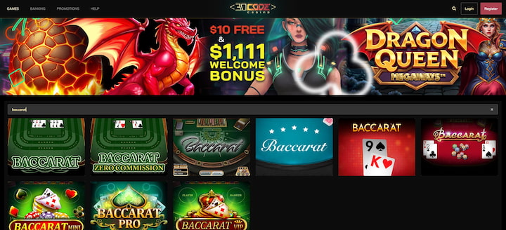 decode casino site baccarat games