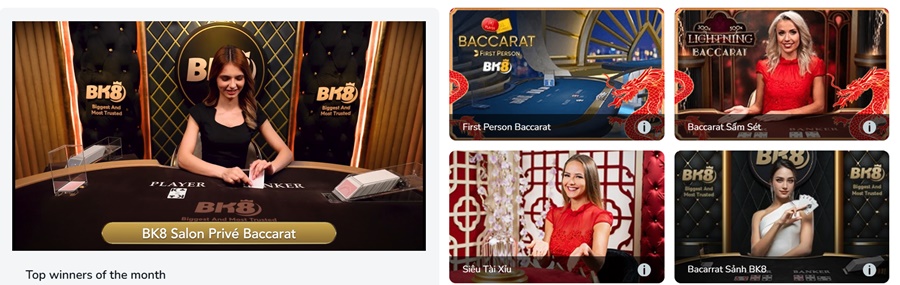 Game Live Casino cực hấp dẫn người chơi