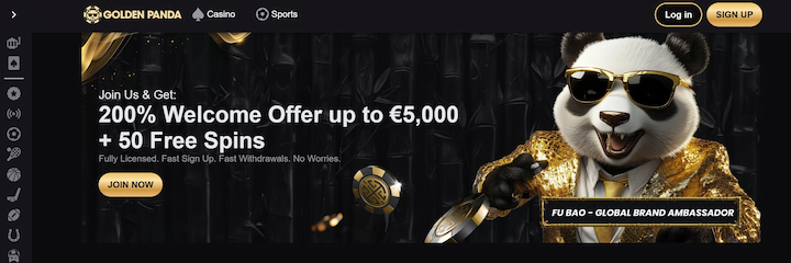 golden panda uae welcome bonus
