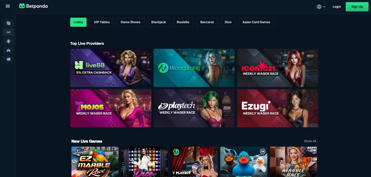 Live Dealer Games at Stellar Casino