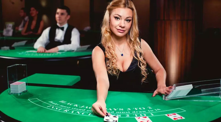 What a live dealer game looks like at a Canada crypto casino 