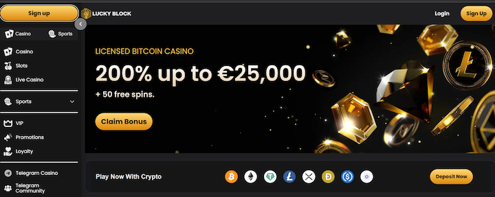 lucky block uae casino welcome bonus 
