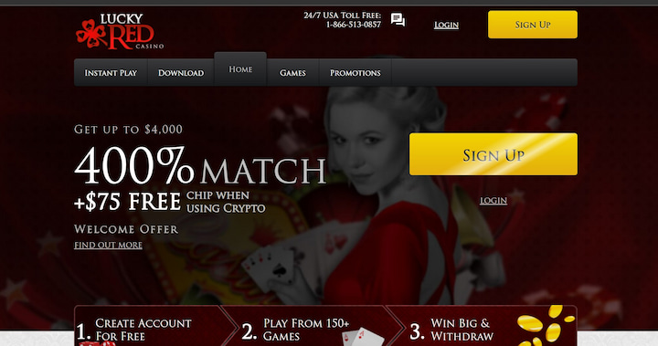 lucky red baccarat casino
