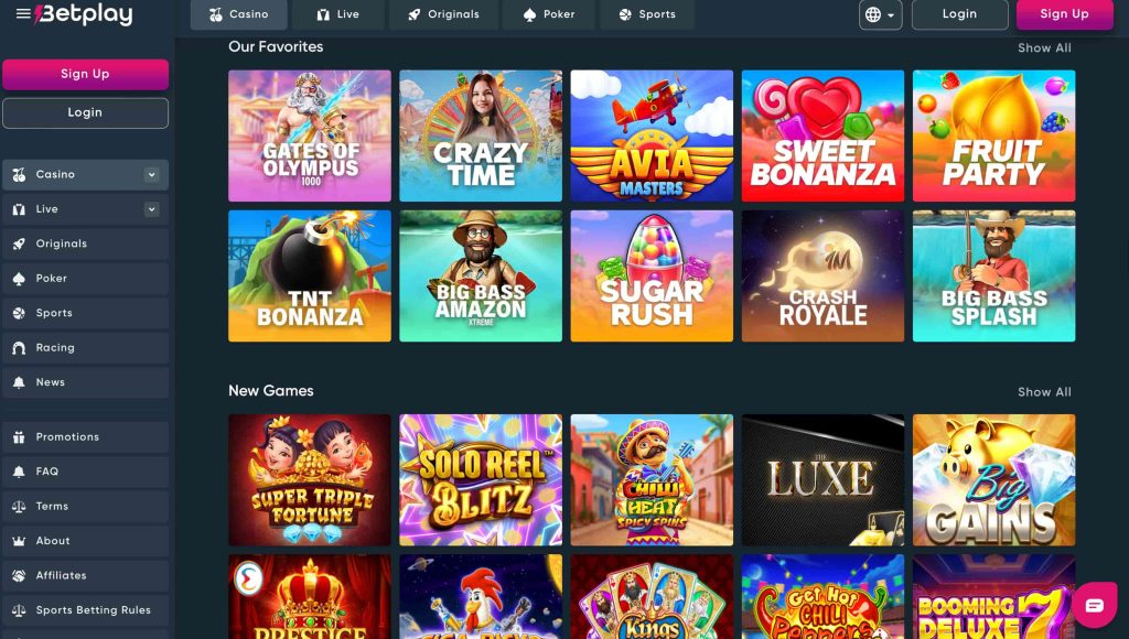 BetPlay - one of the best Ripple casinos US