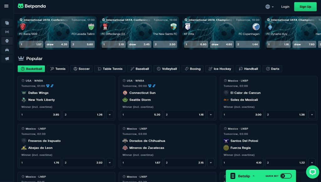 A look at the BetPanda's sportsbook independent casino