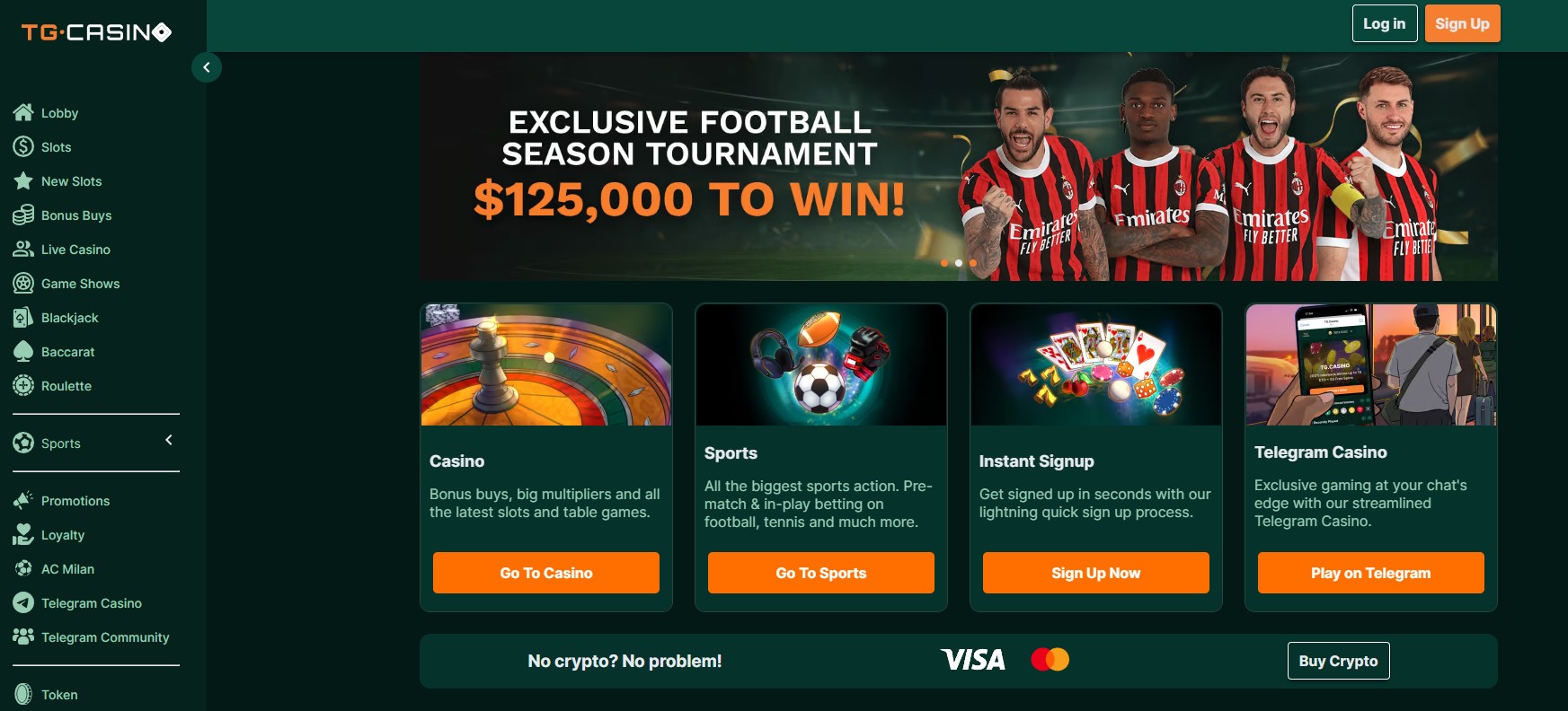 TG Casino - pepe casinos