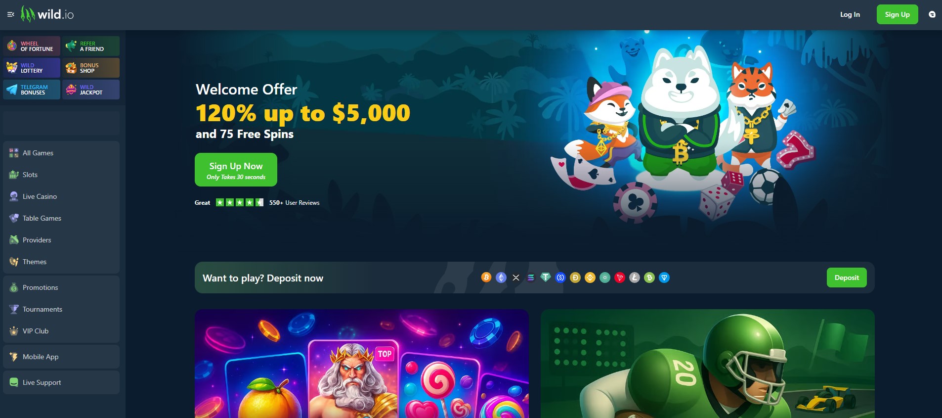 Wild.io USDC Casino