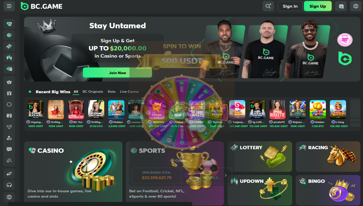 5. BC.Game – Best Betting App for Bonus Value and Market Variety